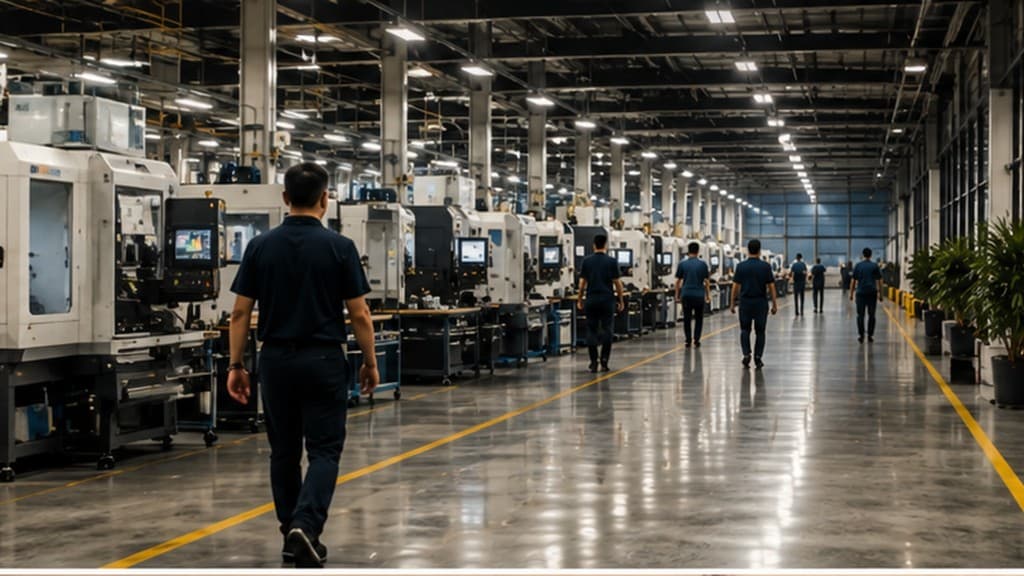 Modern manufacturing facility